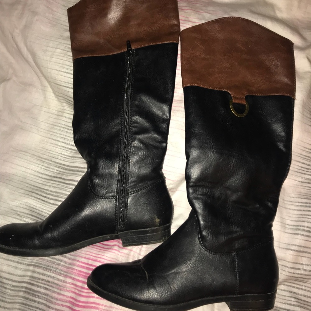 Black & Brown Boots